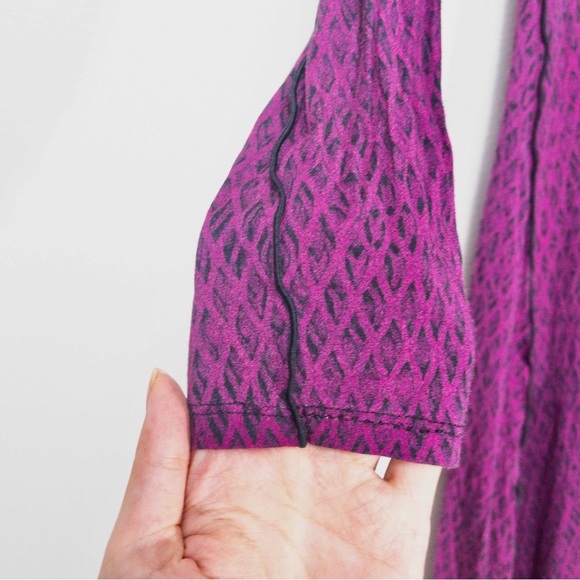 Proenza Schouler White Label Marble Mesh Turtleneck Midi Dress M Jersey Stretch - Picture 6 of 11